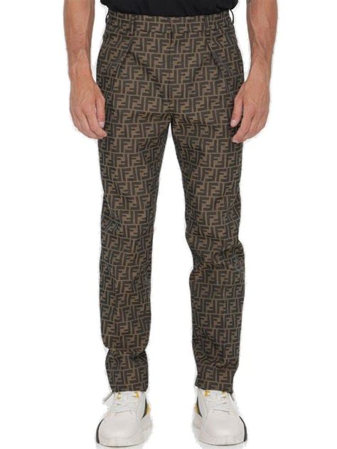 fendi pants brown|fendi pants for sale.